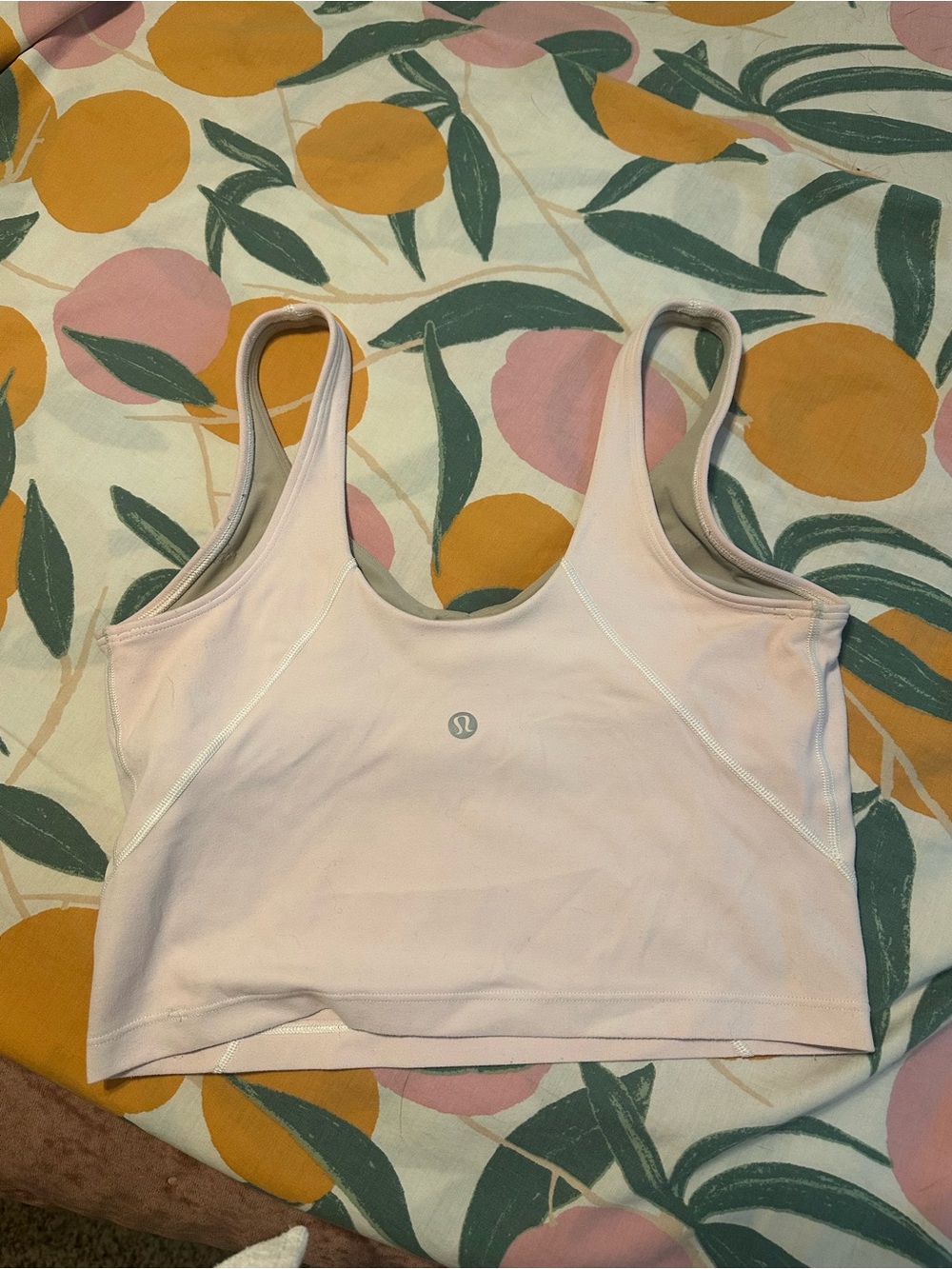 Lululemon Align Tank top cropped size 6
Color: pink light pink blush